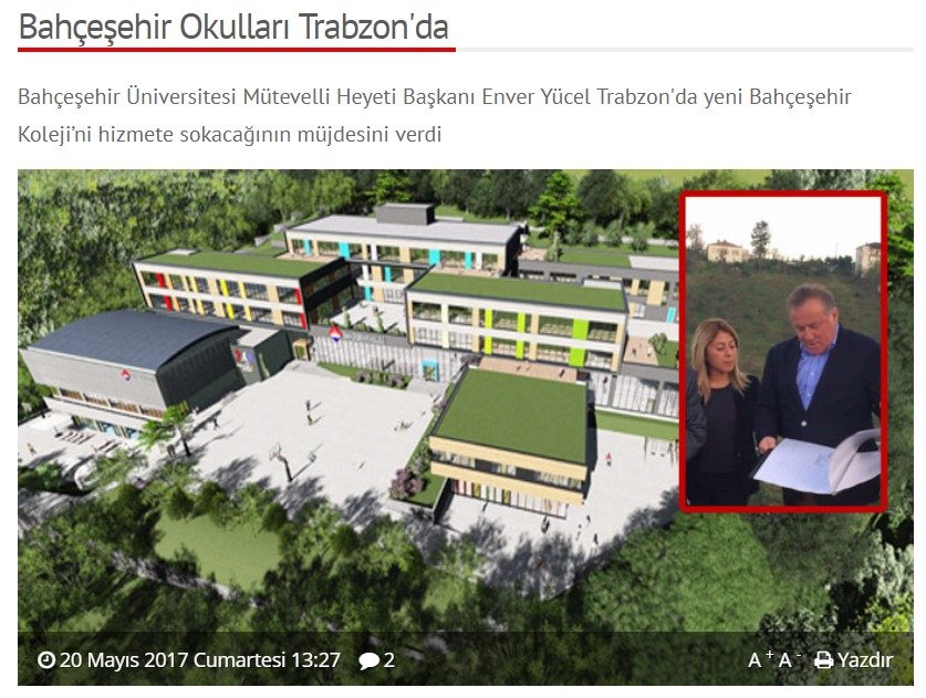 Bahçeşehir Okulları Trabzon'da