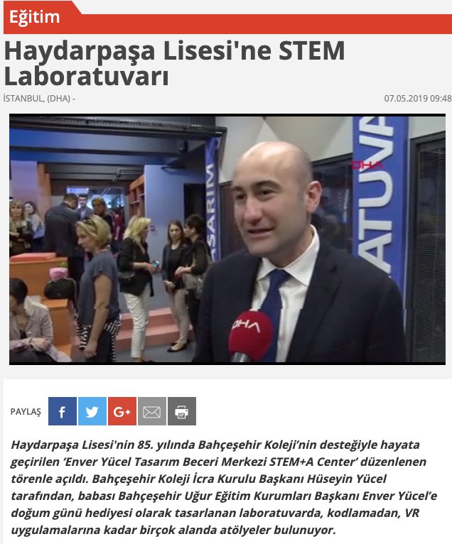 Haydarpaşa STEM Merkezi Açıldı